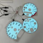 White Panel Blue Light Full Face Glow Honda Accord 1998 180KM 8000 RPM - Image 3