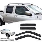 Window Visor Deflector Weathershield 4x4 For Nissan Navara D22 1997-2004