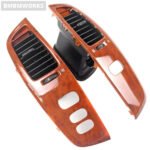 Wood Grain Dashboard Air Vent Frame Assembly Toyota Land Cruiser 100 LC100 Ujz10 - Image 3