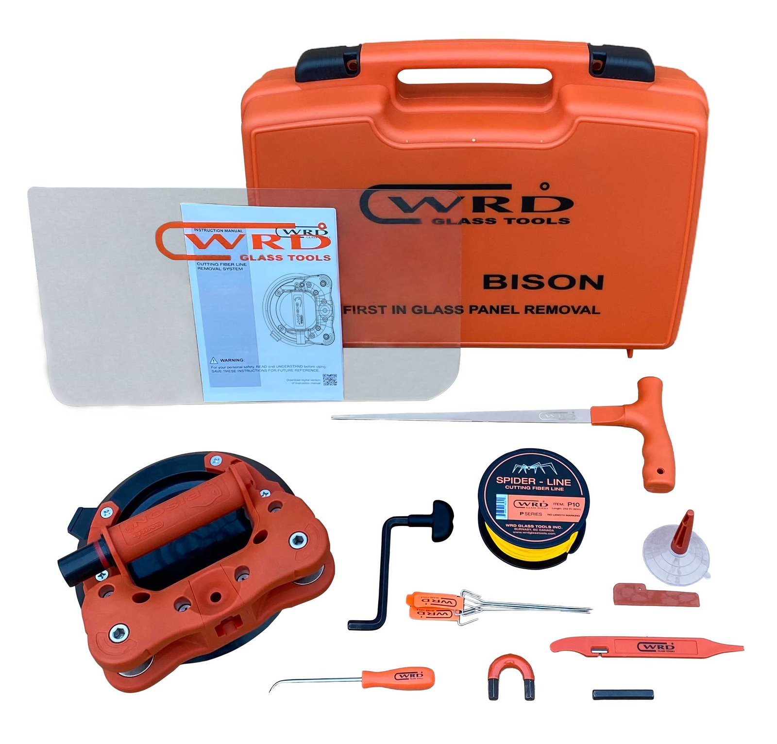 wrd-bn-300 WRD-BN-300 WRD – Bison – Kit 300, Windshield removal tool for larger panels and commercial vehicles, Auto Glass wire cut out tool - Image 1